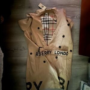Burberry London Beige Double-Breasted Coat